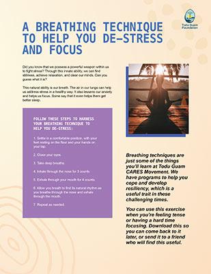 Breathing techniques to help you de-stress Todu Guam Foundation