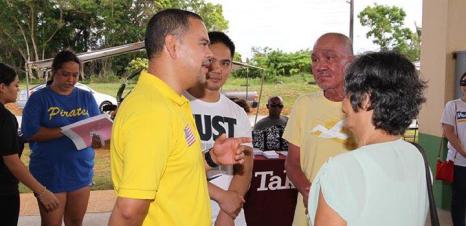 Dennis Rodriguez, Jr. with the Todu Guam Foundation