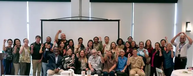 Group of participants at a Global Partnership for Zero Leprosy gathering