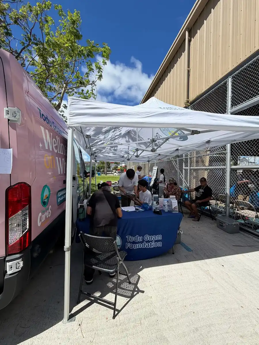 Todu Guam Foundation providing community health information and screenings at Passport to Services Medical Outreach